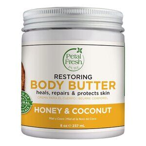 Pure, Restoring Body Butter, Heals, Repairs & Protects Skin with Honey & Coconut